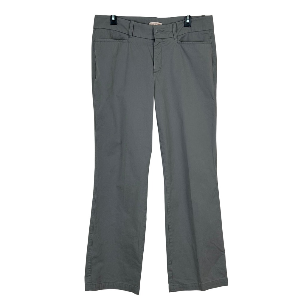Dockers‎ Women's Size 12 Tall Cool Gray Bootcut Pants Low Rise